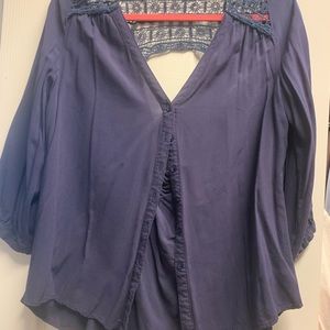 Navy blue blouse size L